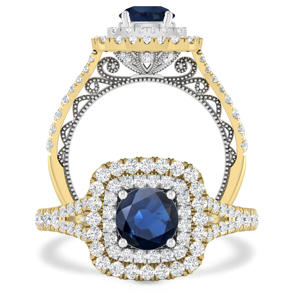 Yellow Gold - Sapphire