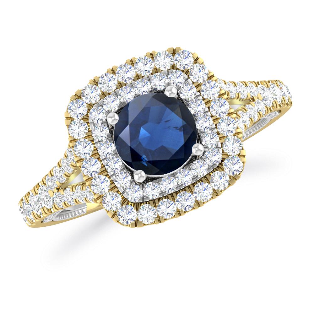 Yellow Gold - Sapphire