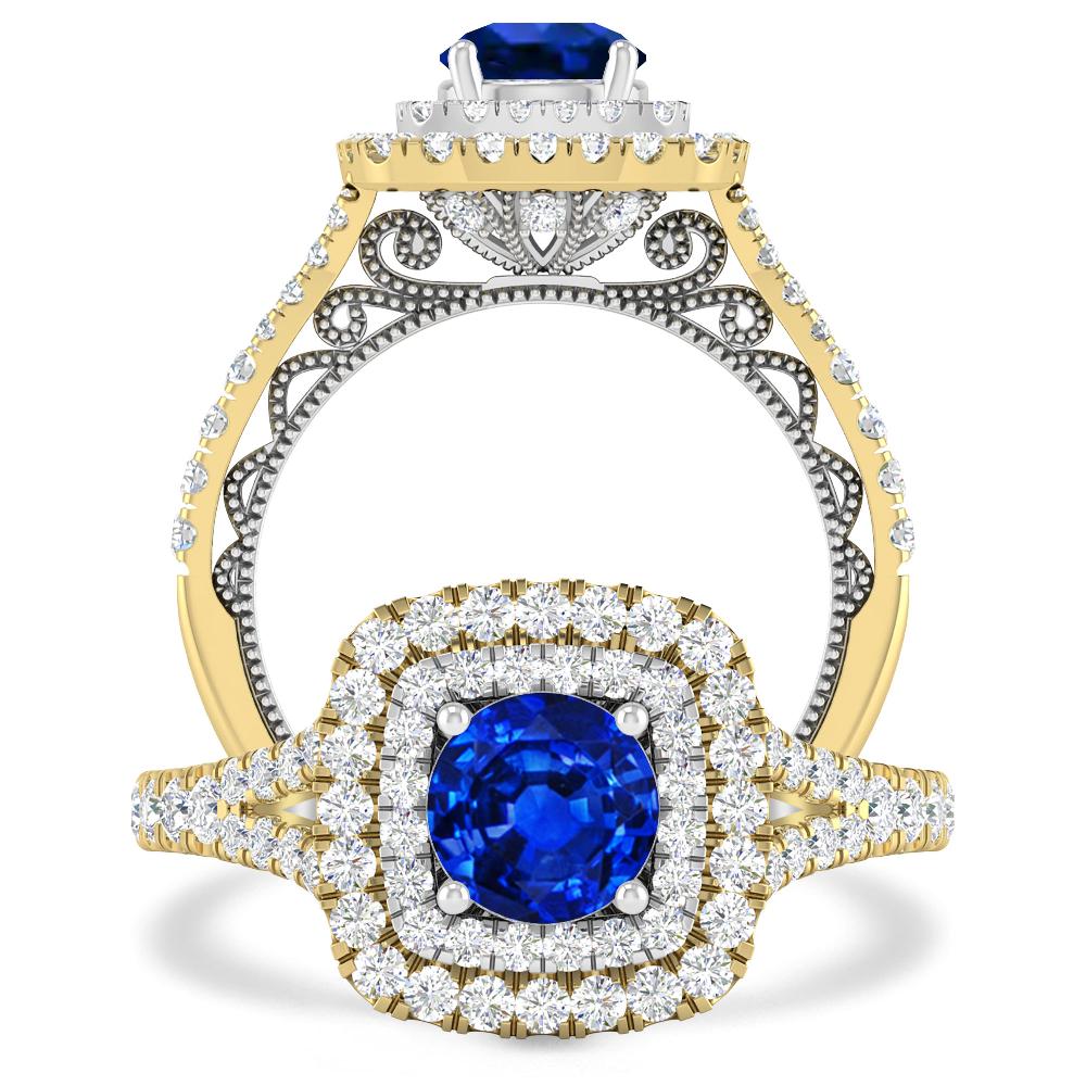 Yellow Gold - Sapphire