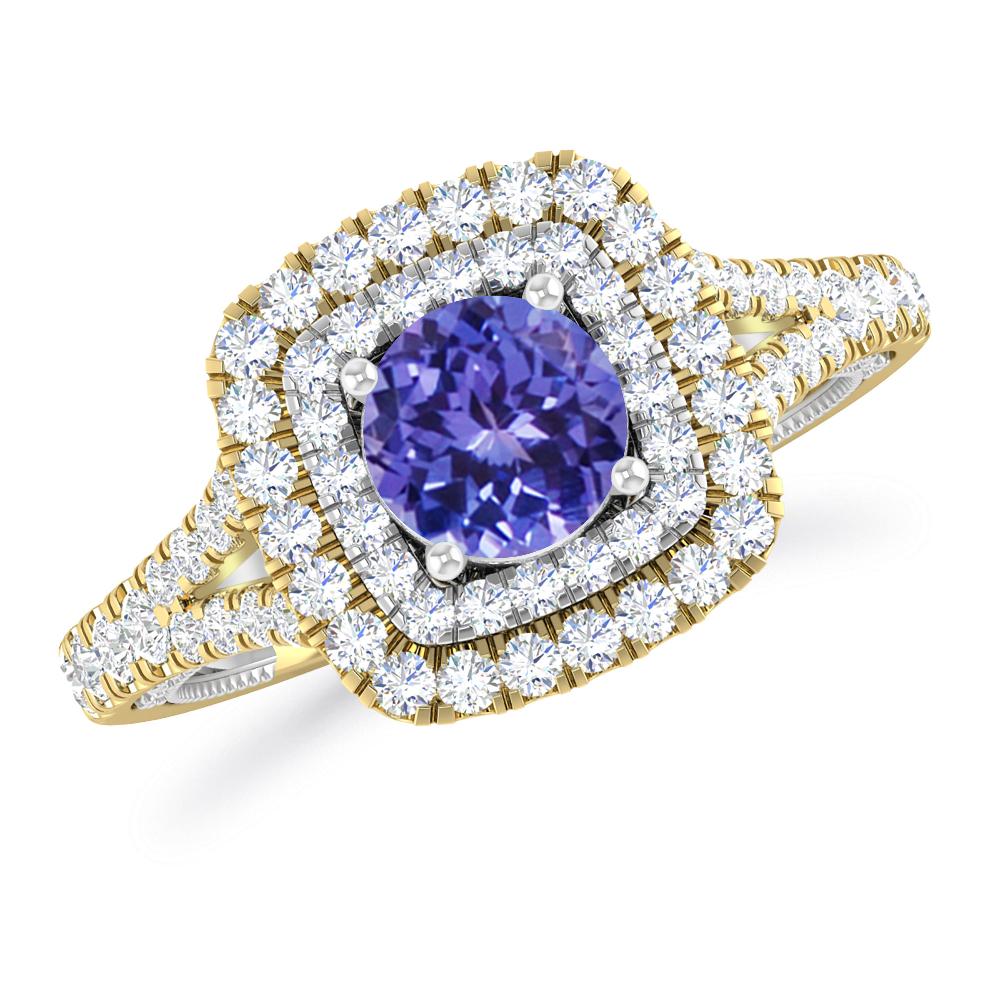 Yellow Gold - Tanzanite