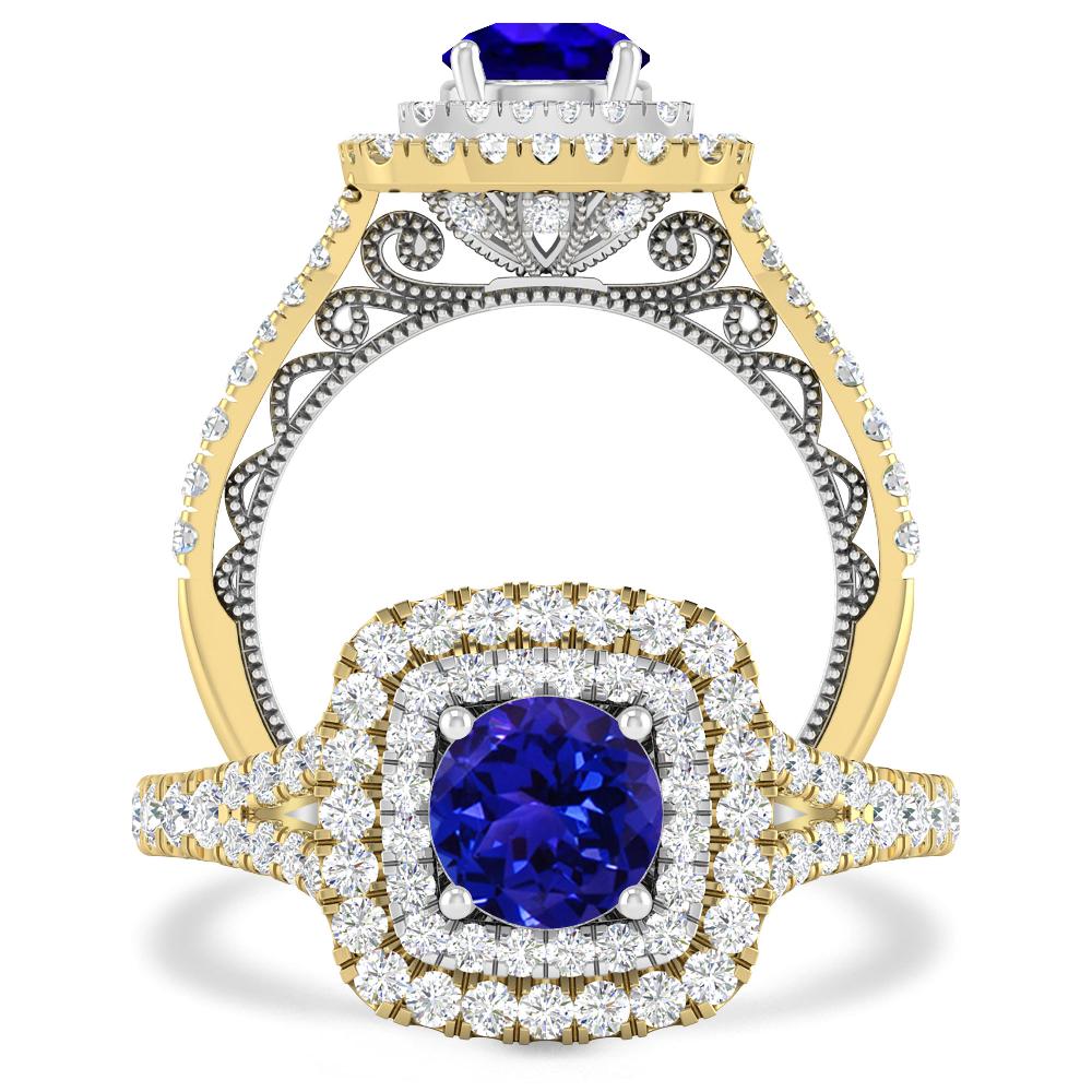 Yellow Gold - Tanzanite