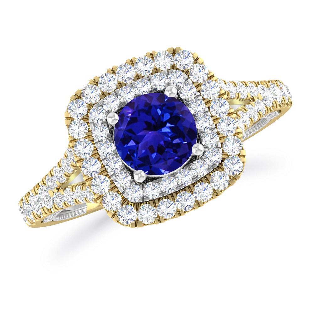 Yellow Gold - Tanzanite