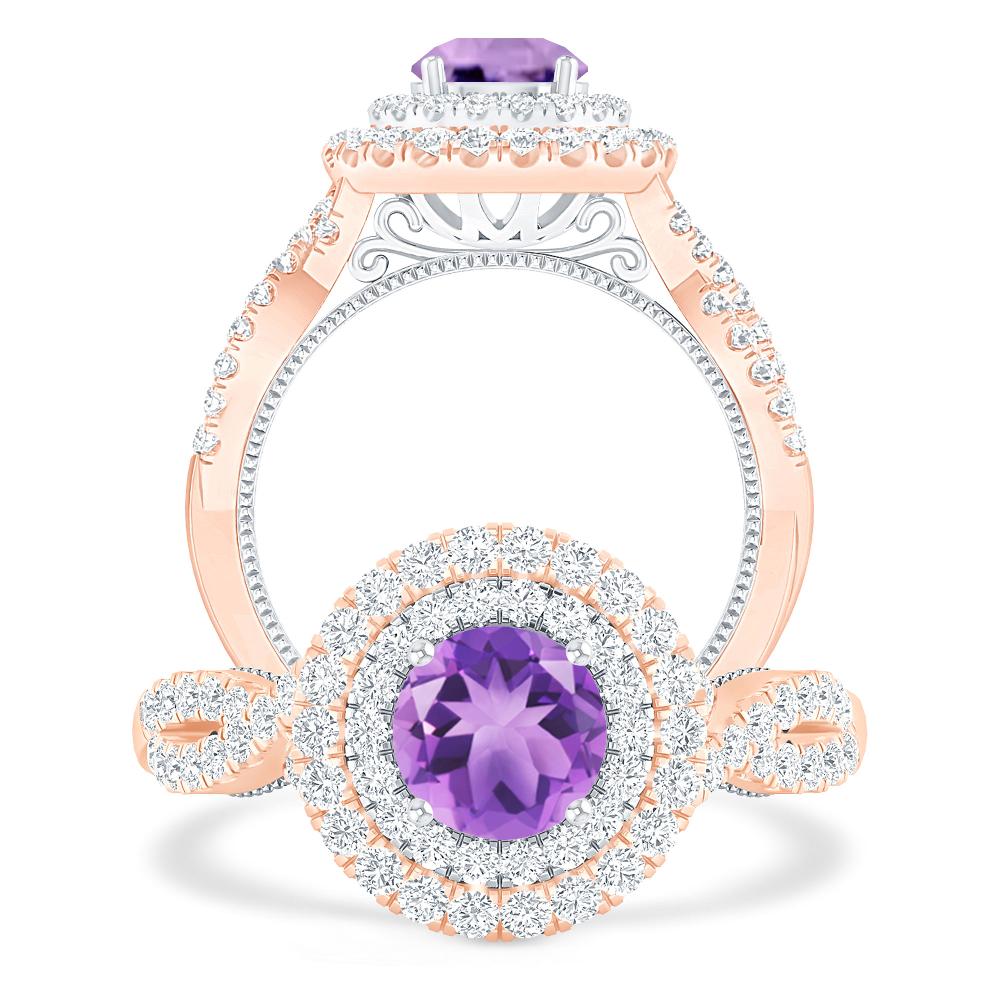 Rose Gold - Amethyst