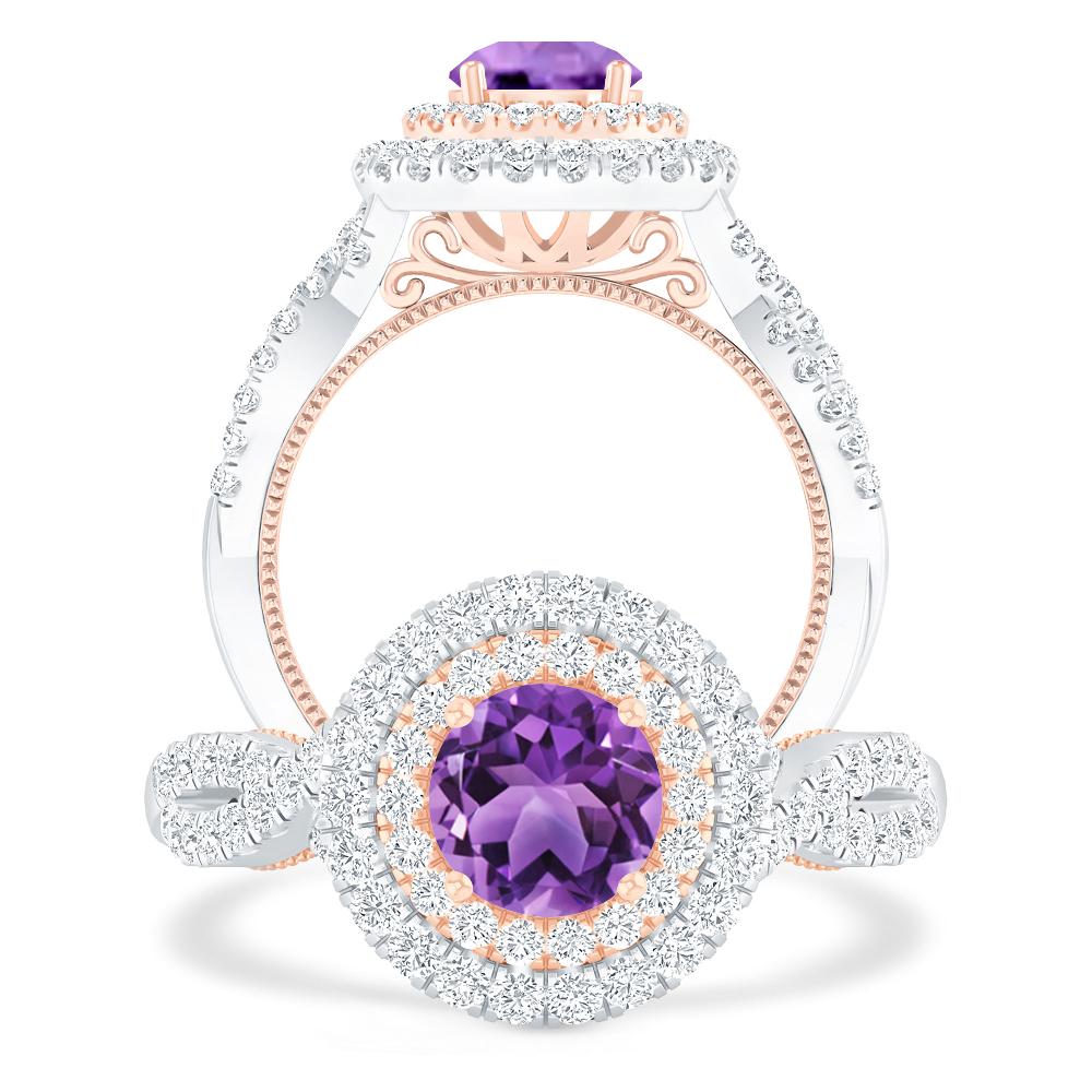 White Gold - Amethyst