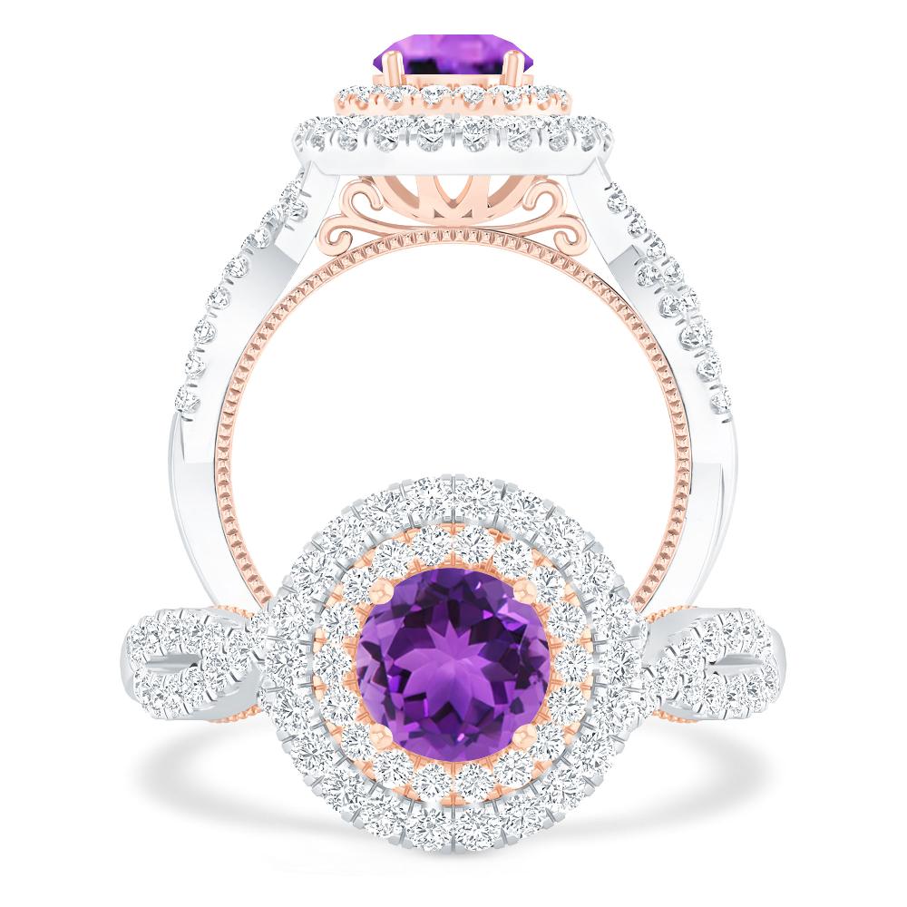 White Gold - Amethyst