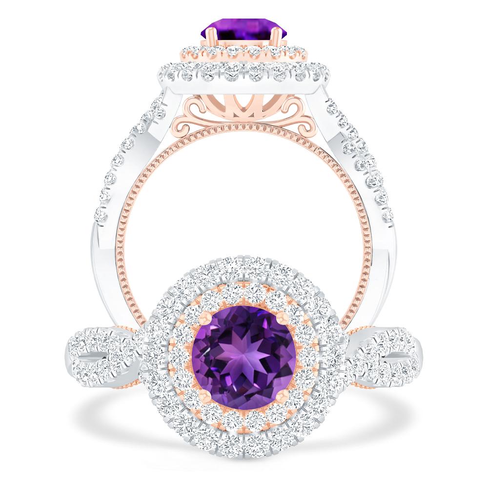 White Gold - Amethyst