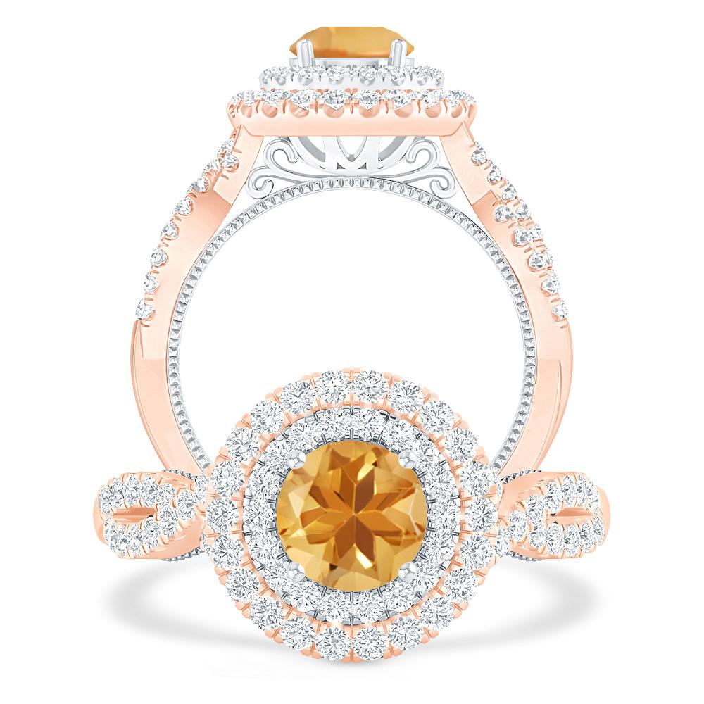 Rose Gold - Citrine