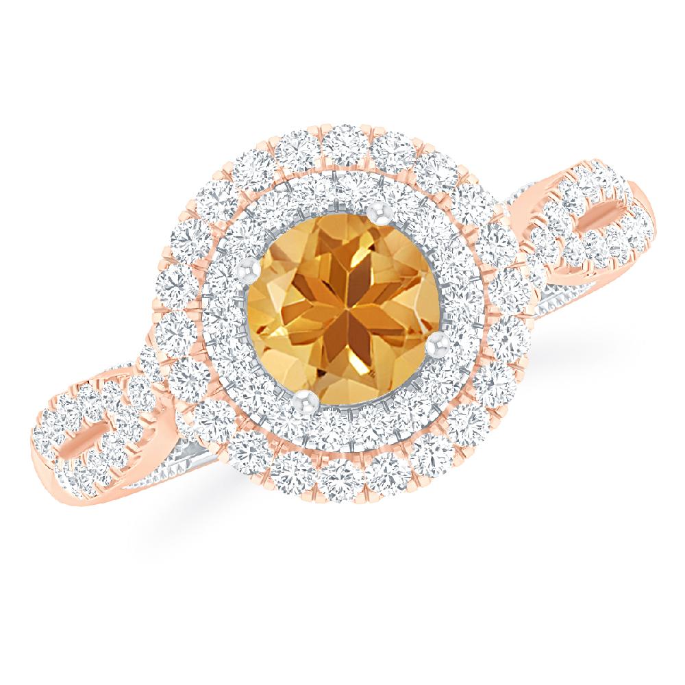 Rose Gold - Citrine