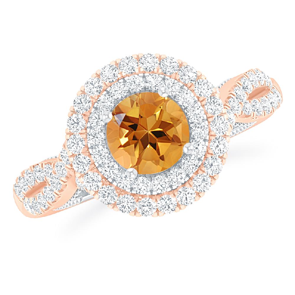 Rose Gold - Citrine