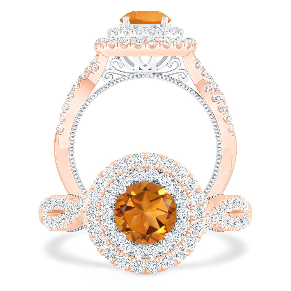 Rose Gold - Citrine