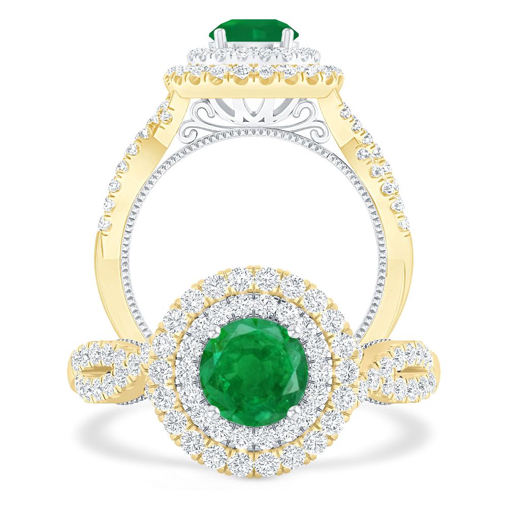 Yellow Gold - Emerald