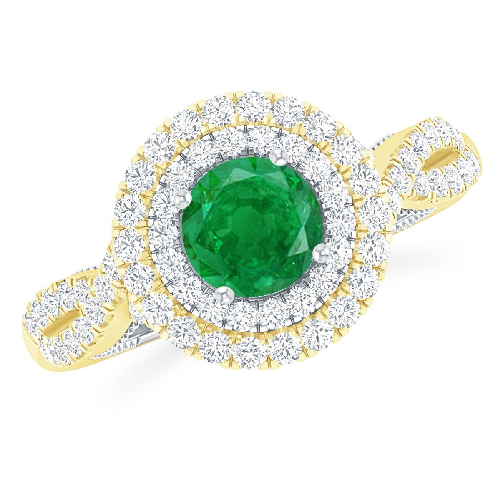 Yellow Gold - Emerald