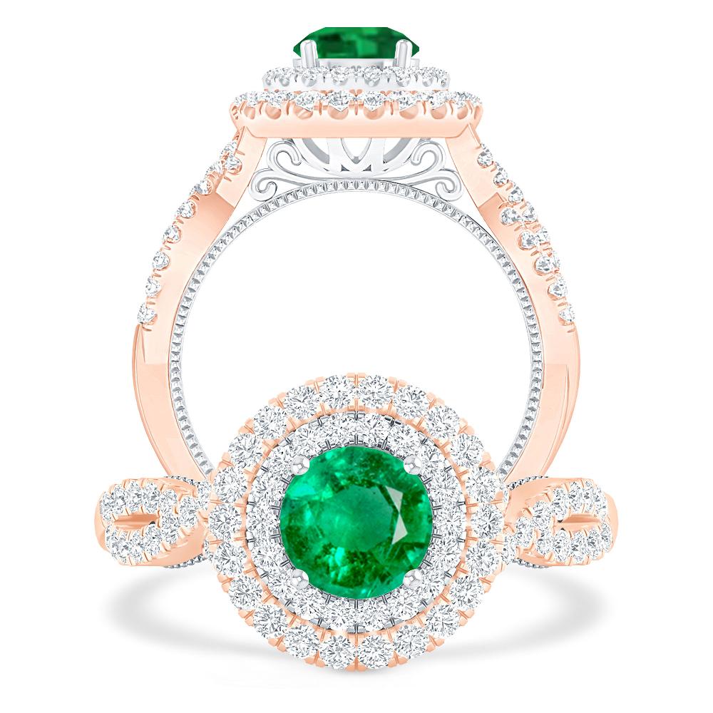 Rose Gold - Emerald