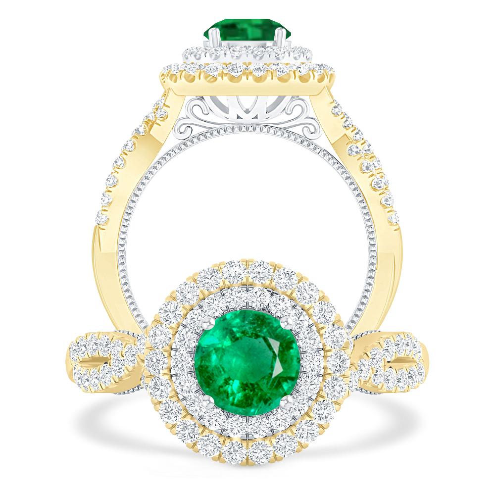 Yellow Gold - Emerald