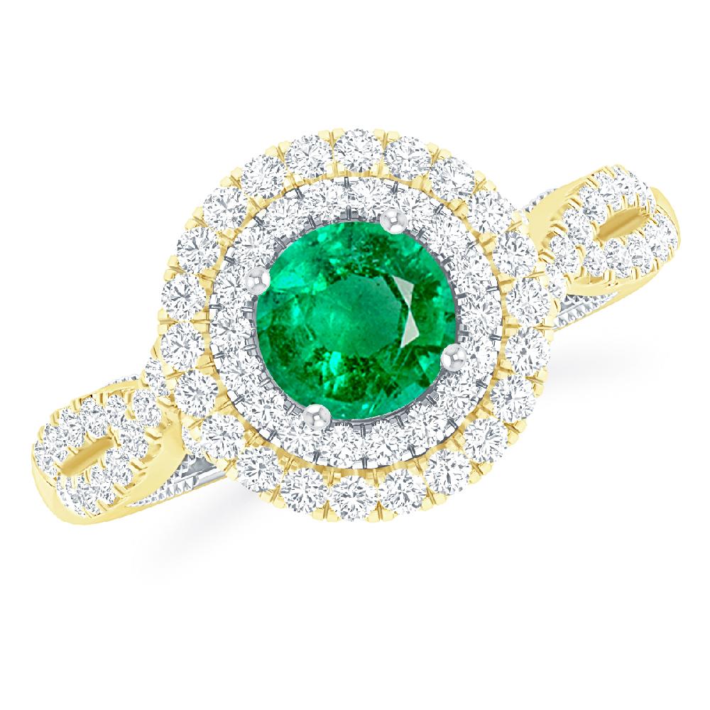 Yellow Gold - Emerald