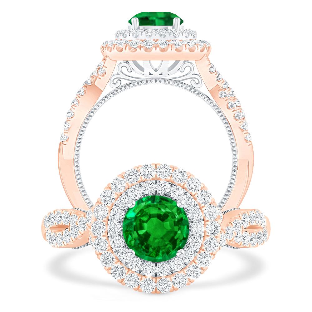 Rose Gold - Emerald