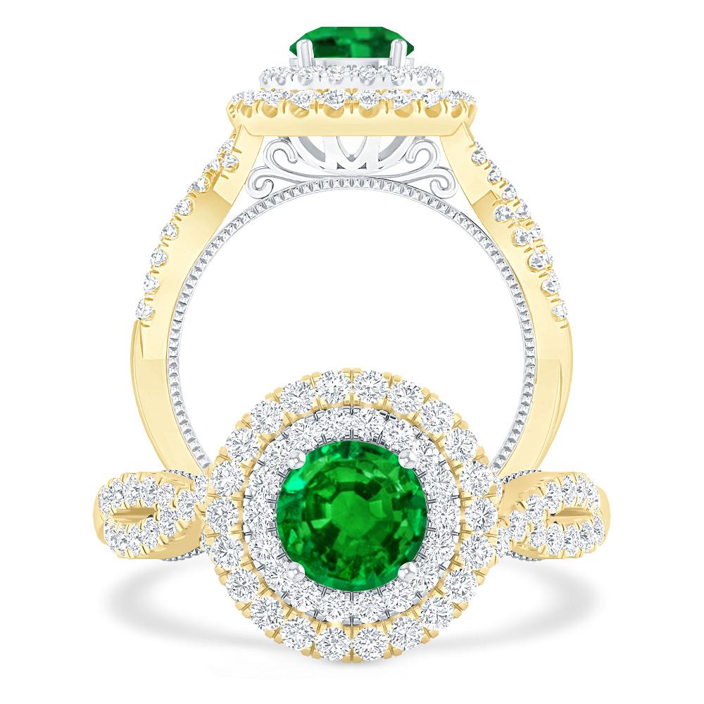 Yellow Gold - Emerald