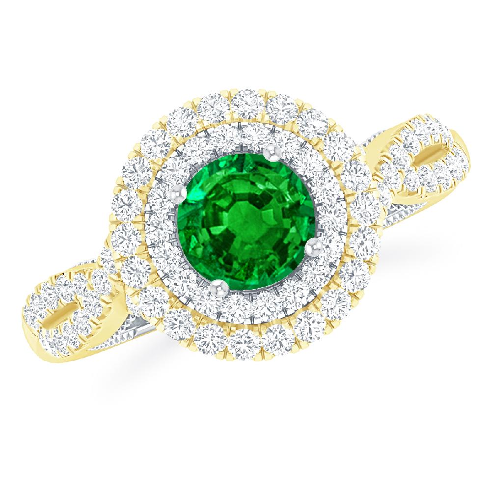 Yellow Gold - Emerald