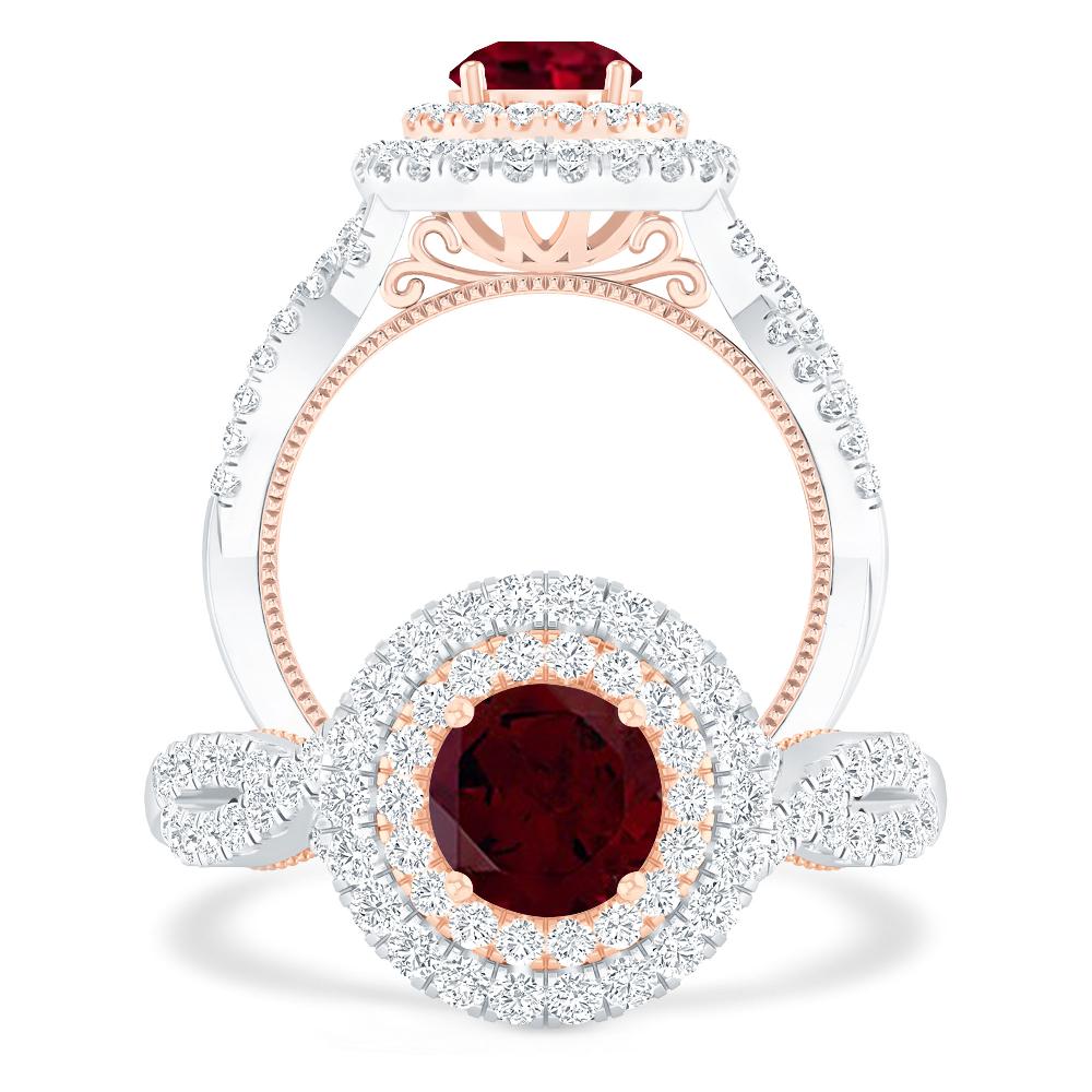 White Gold - Garnet