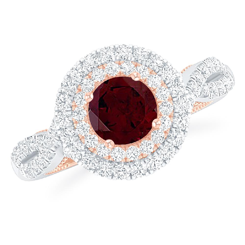 White Gold - Garnet