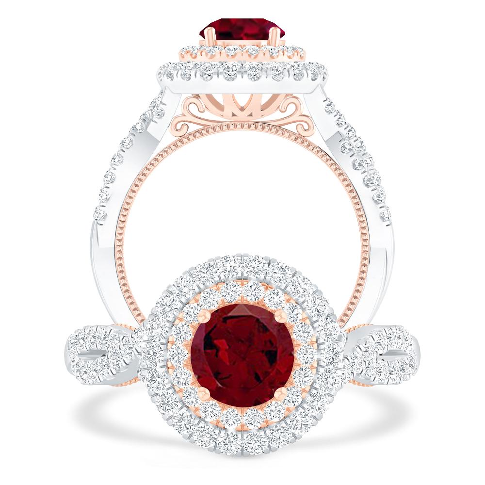 White Gold - Garnet