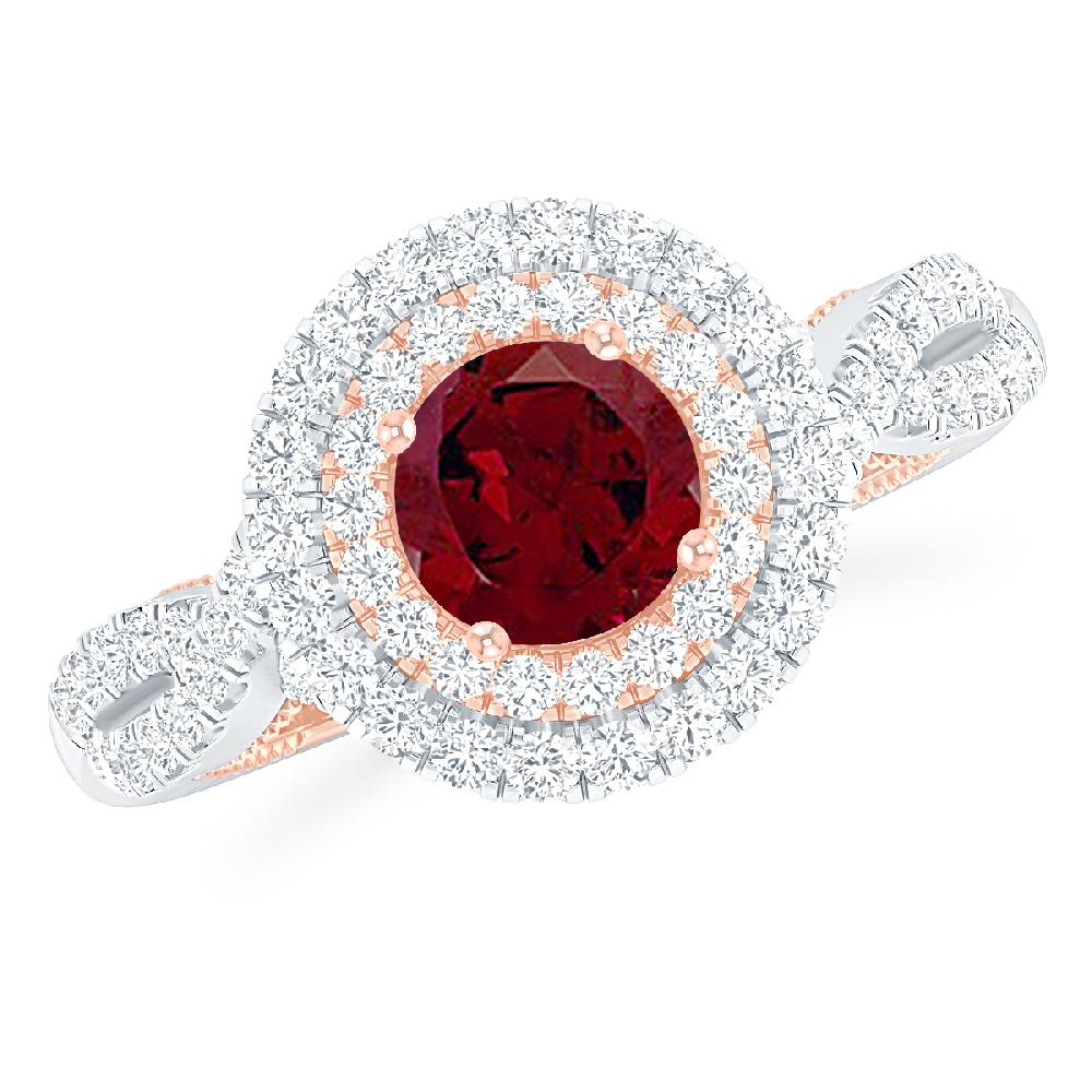 White Gold - Garnet