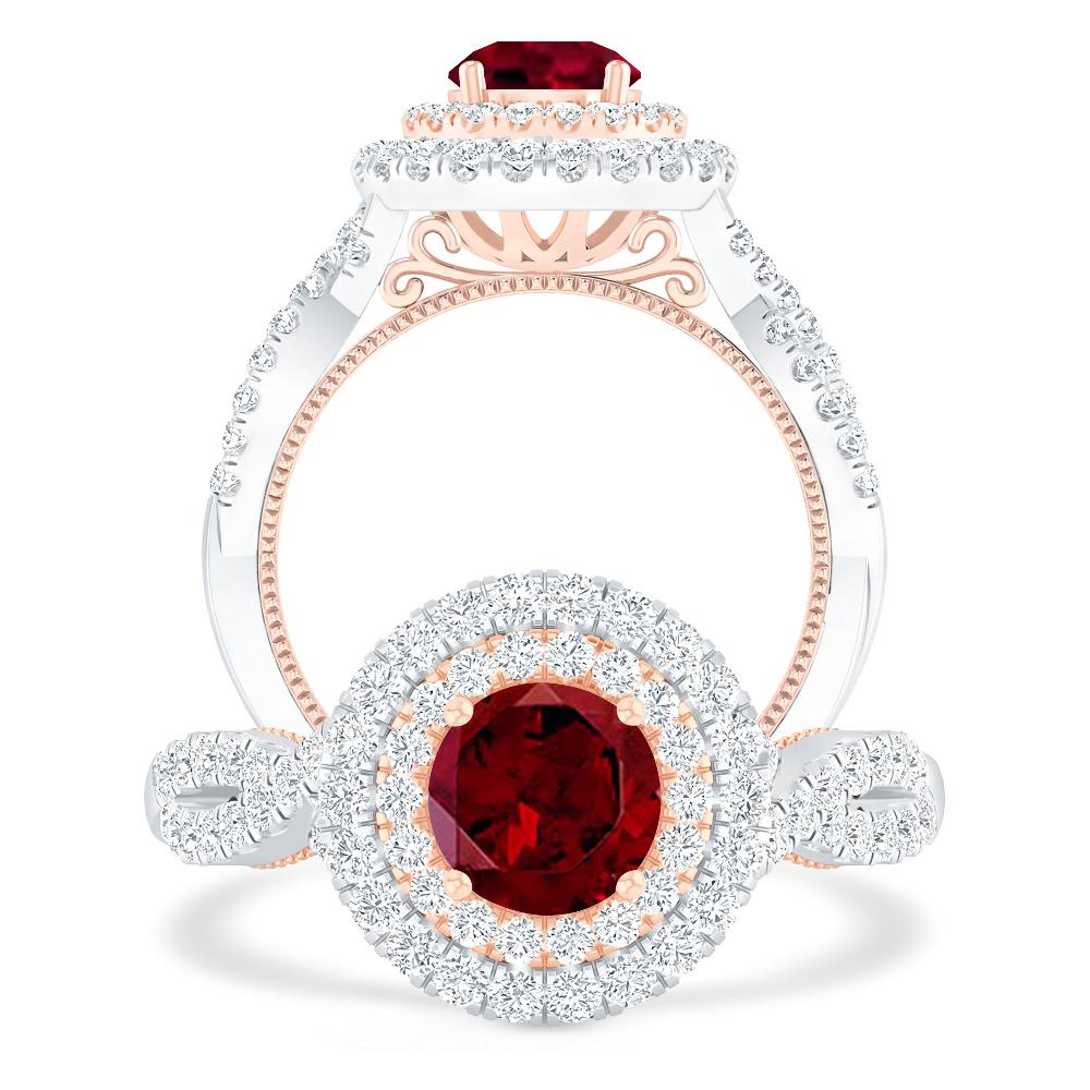 White Gold - Garnet