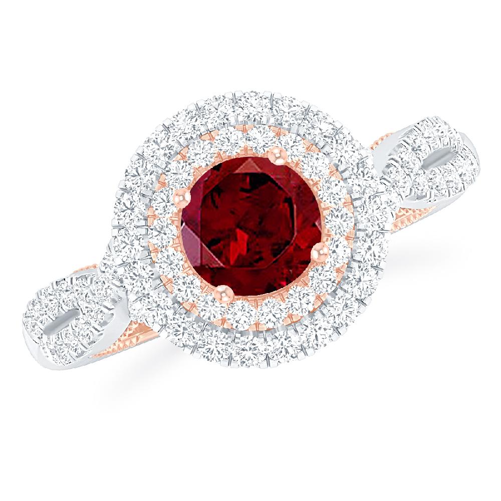 White Gold - Garnet