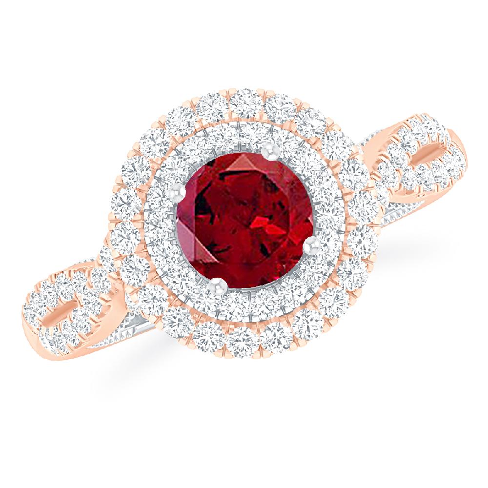 Rose Gold - Garnet