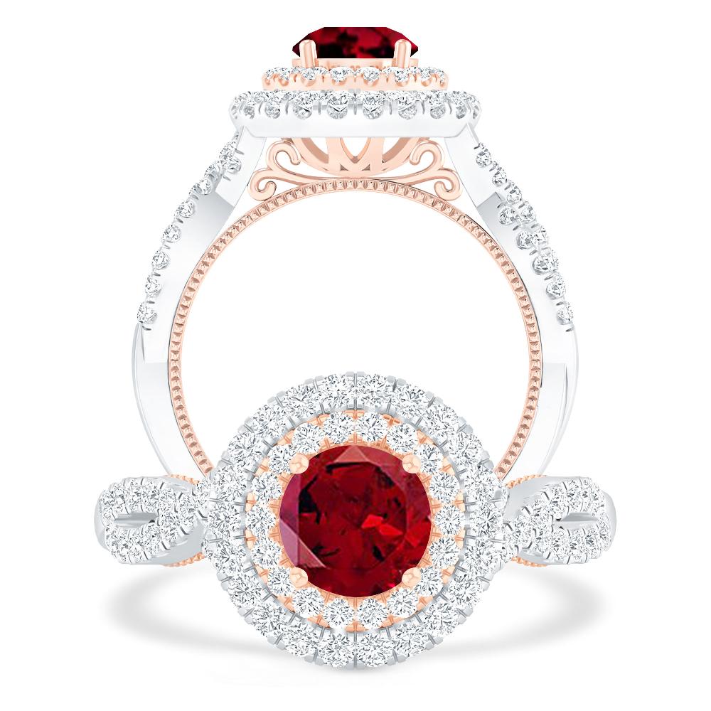 White Gold - Garnet