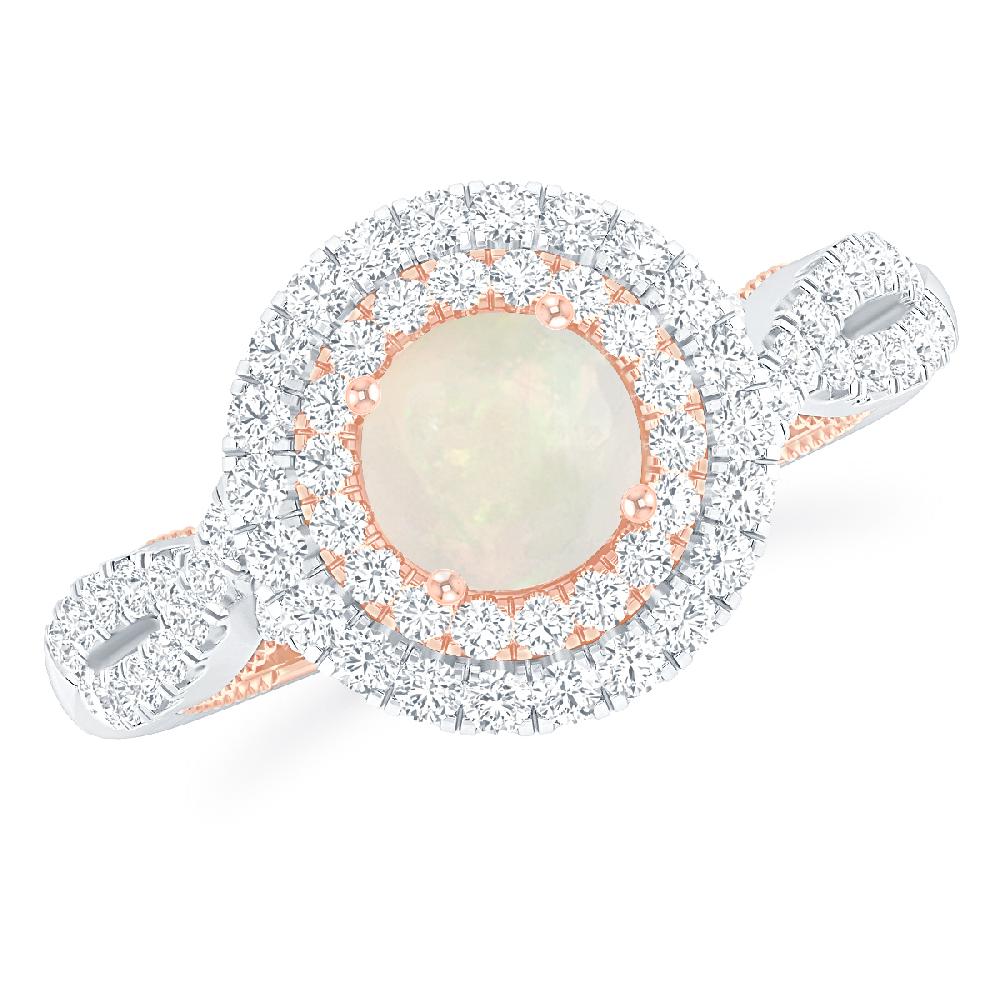 White Gold - Opal