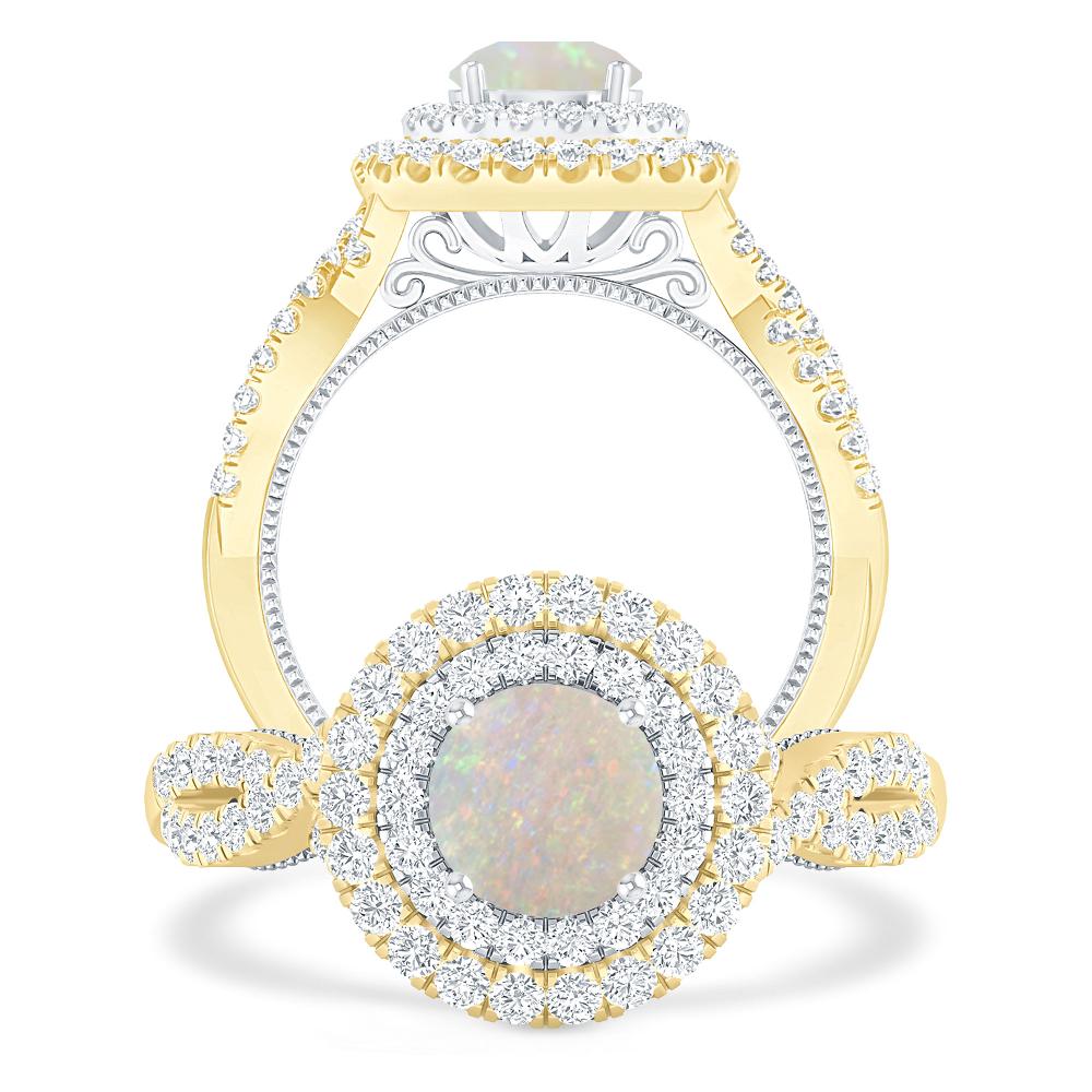 Yellow Gold - Opal