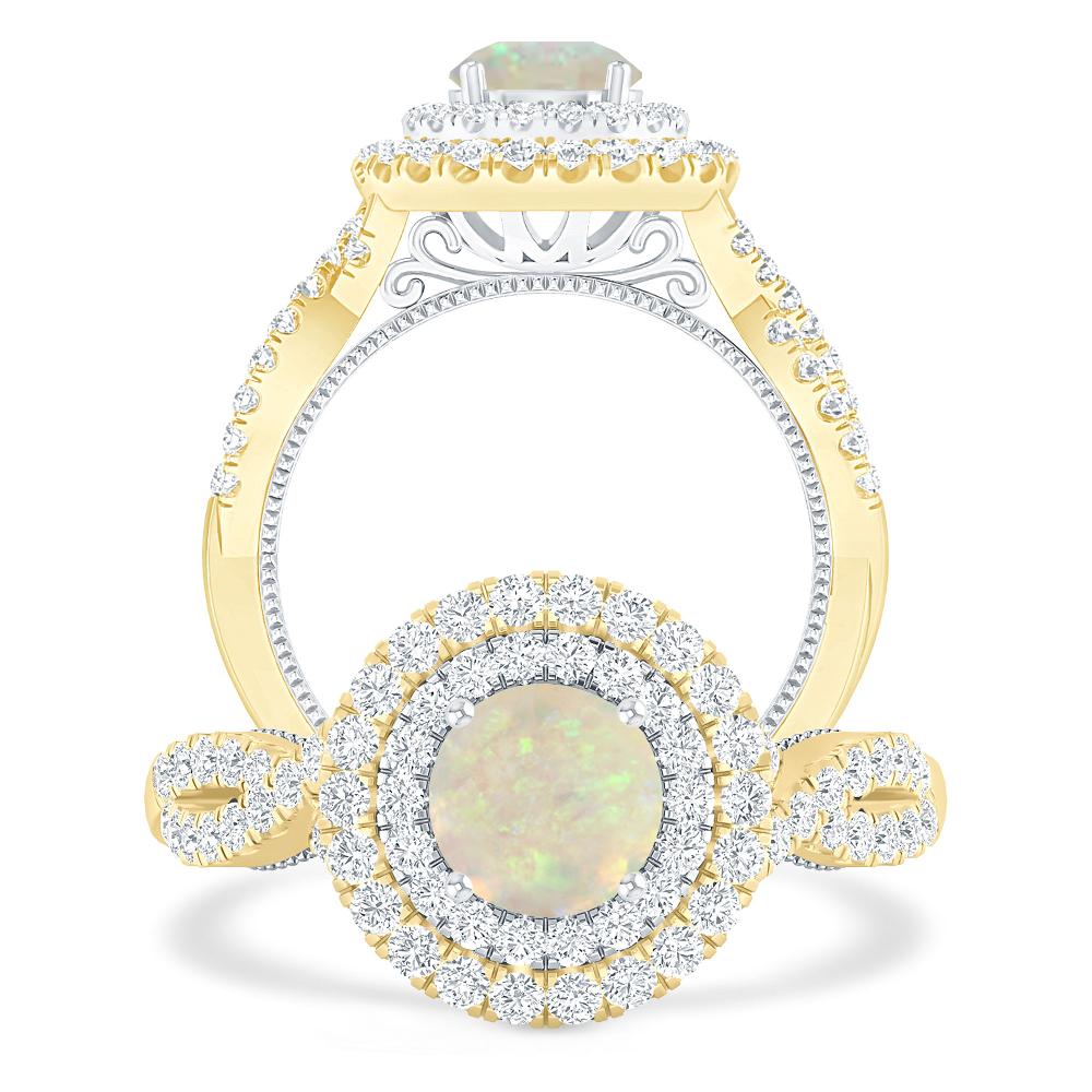 Yellow Gold - Opal