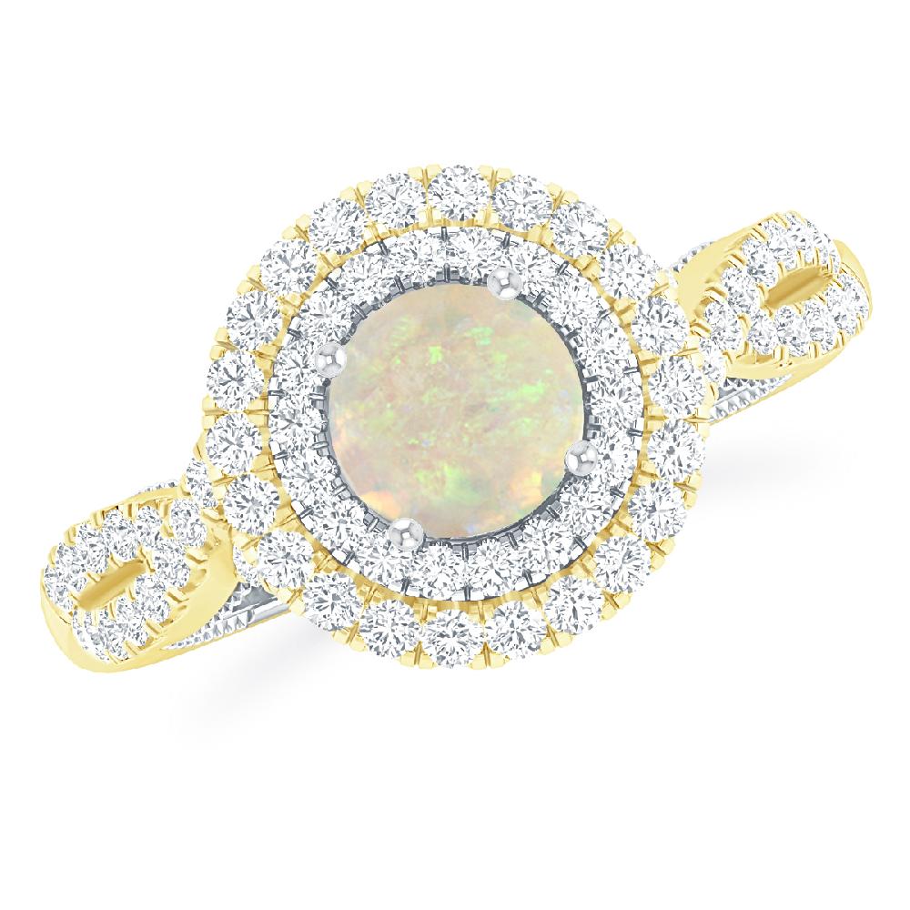 Yellow Gold - Opal