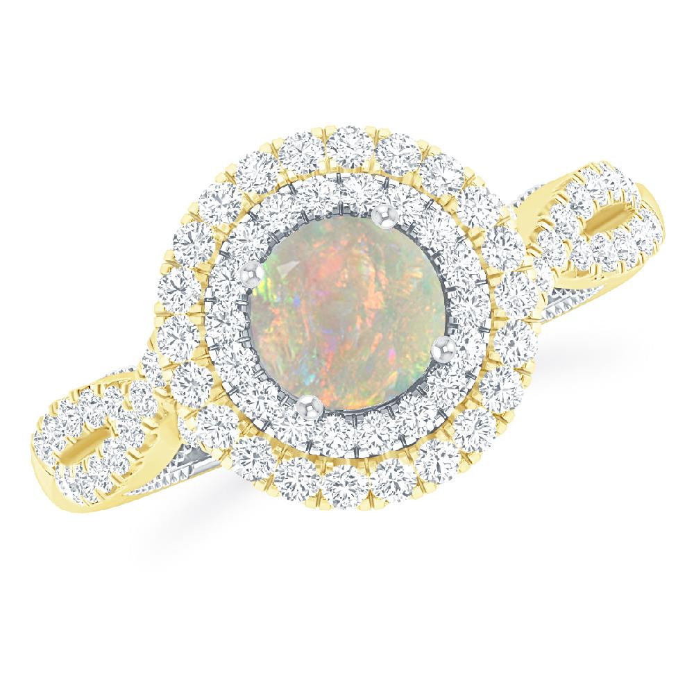 Yellow Gold - Opal