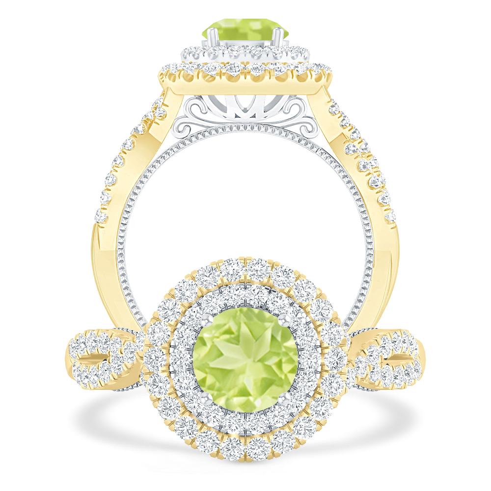 Yellow Gold - Peridot