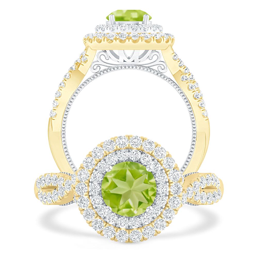 Yellow Gold - Peridot