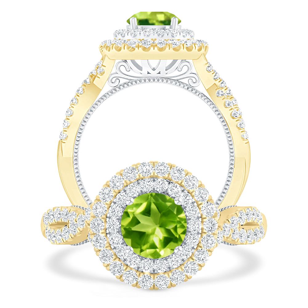 Yellow Gold - Peridot