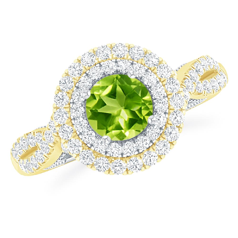 Yellow Gold - Peridot