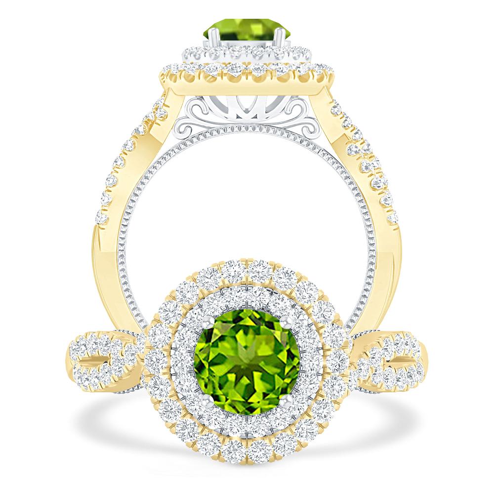 Yellow Gold - Peridot