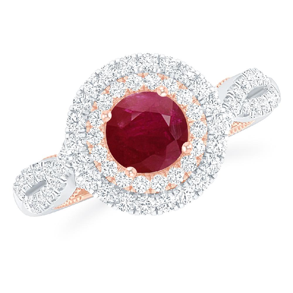 White Gold - Ruby