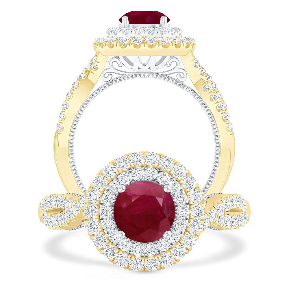 Yellow Gold - Ruby