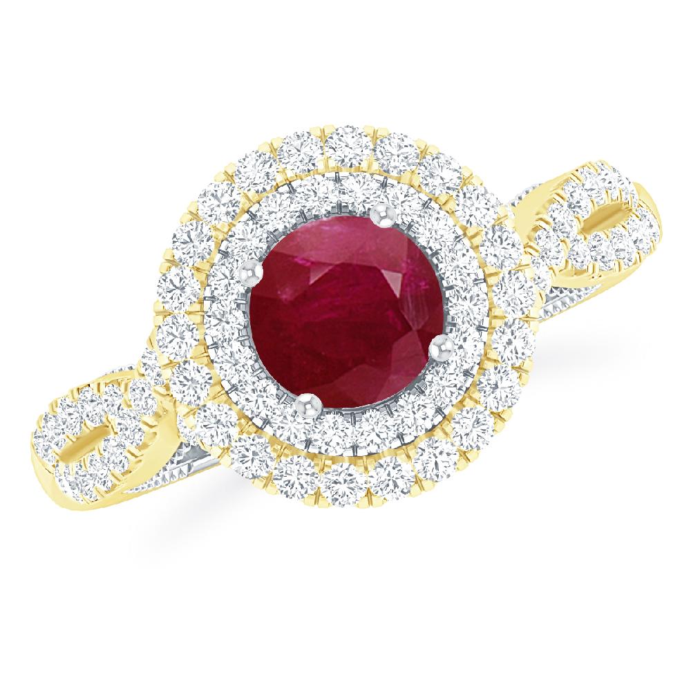 Yellow Gold - Ruby