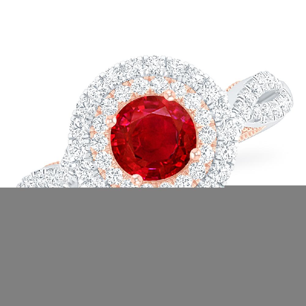 White Gold - Ruby