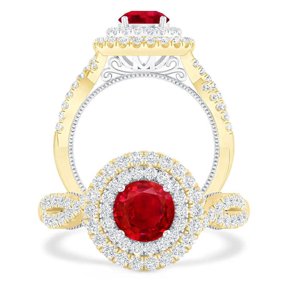 Yellow Gold - Ruby