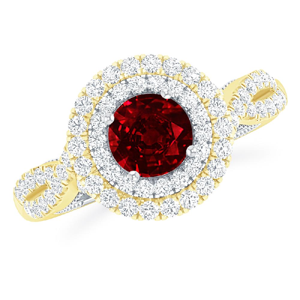 Yellow Gold - Ruby