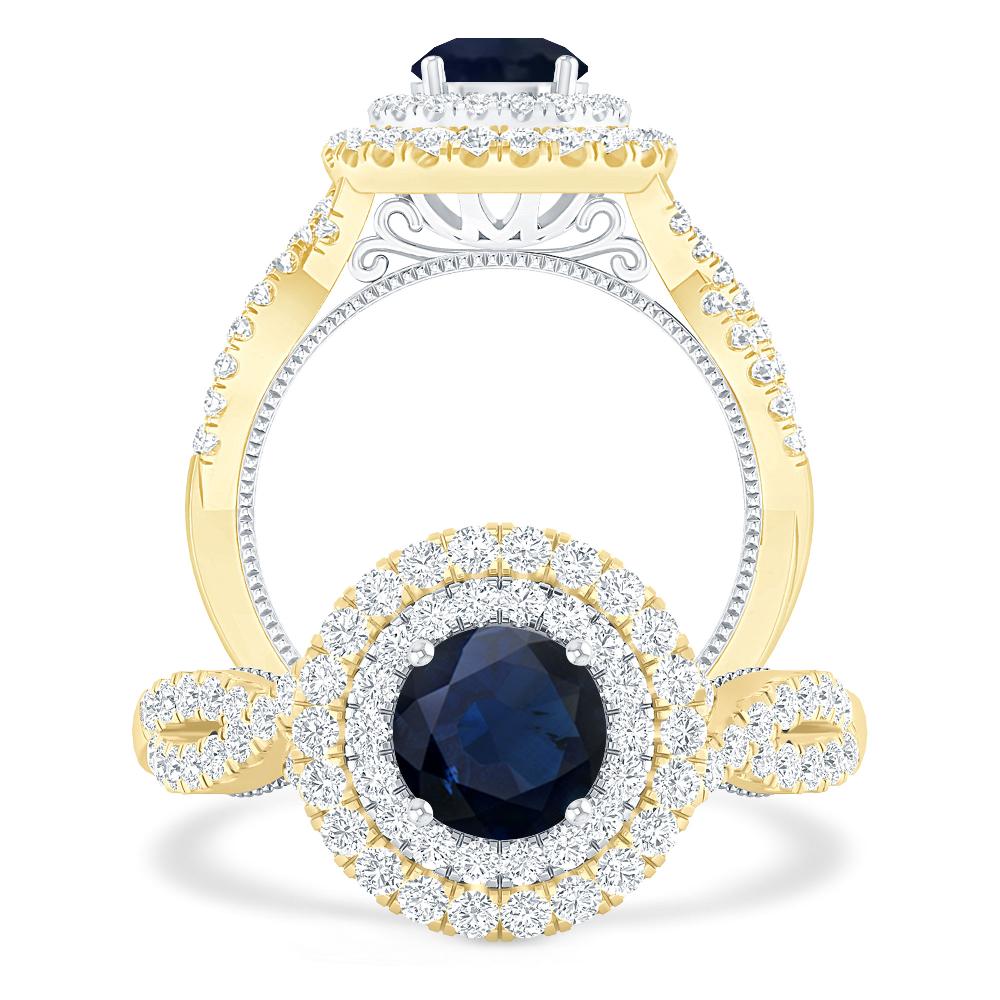 Yellow Gold - Sapphire