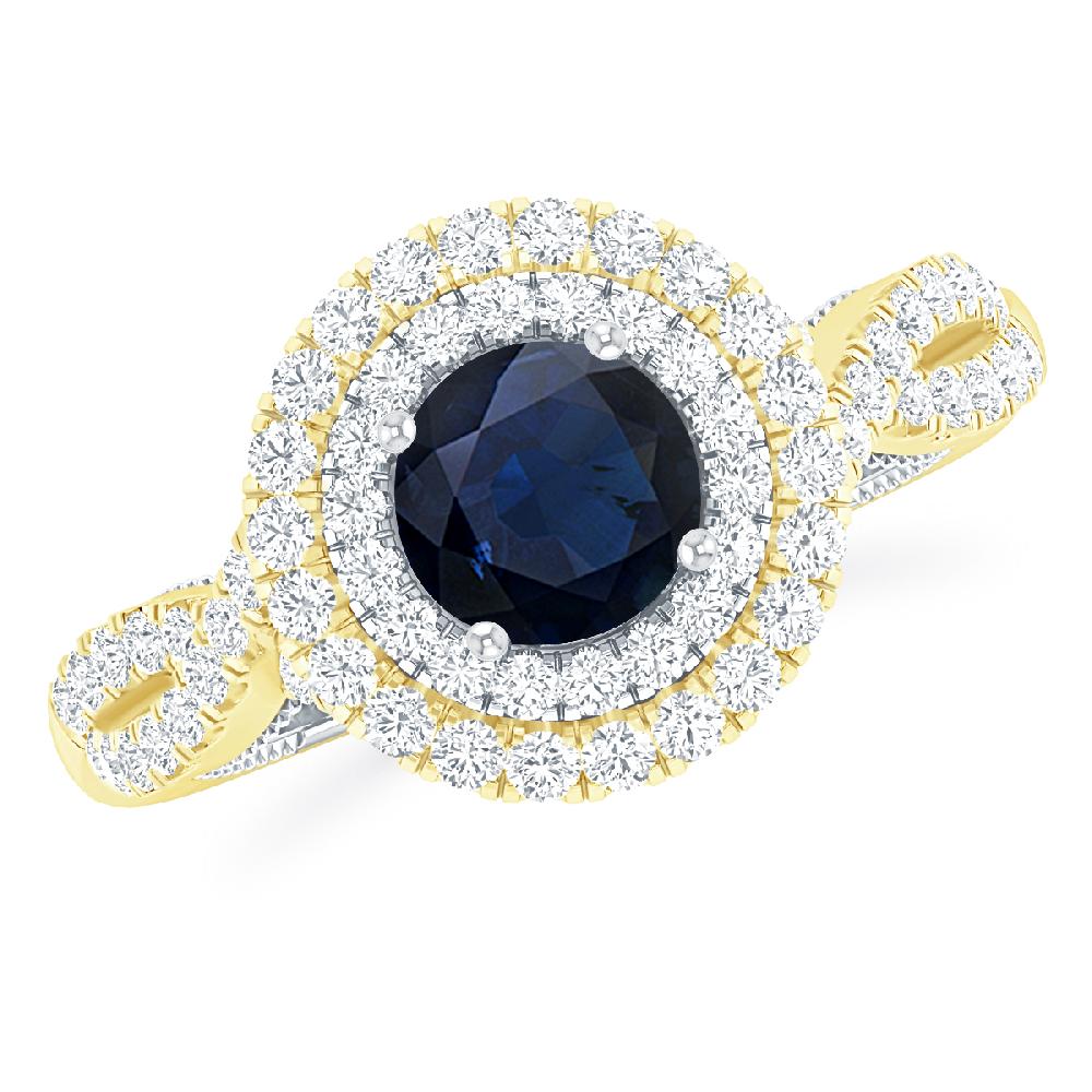 Yellow Gold - Sapphire