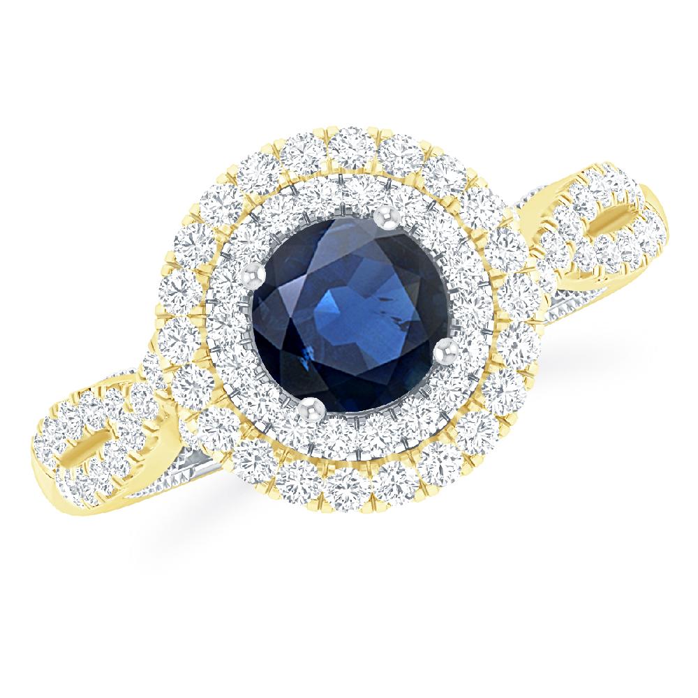 Yellow Gold - Sapphire