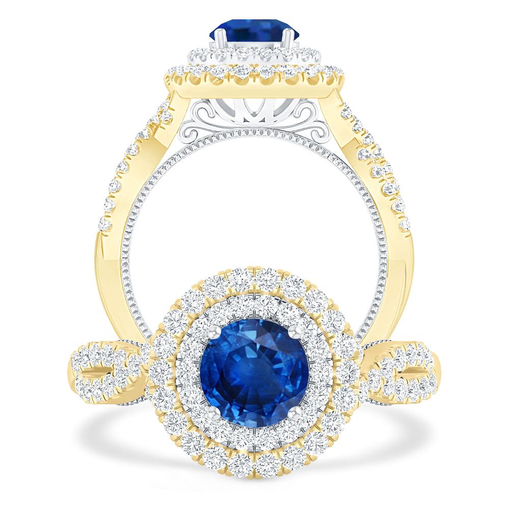 Yellow Gold - Sapphire